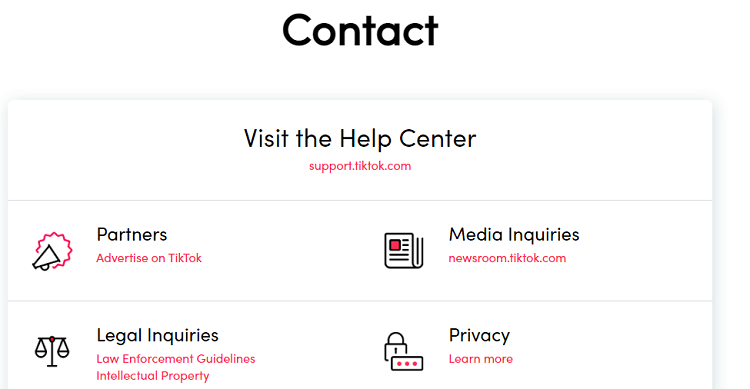 How To Contact TikTok