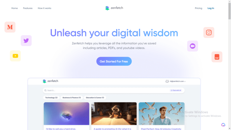 Zenfetch Personal AI: Powerful AI Tool for Capturing Browsing Insights