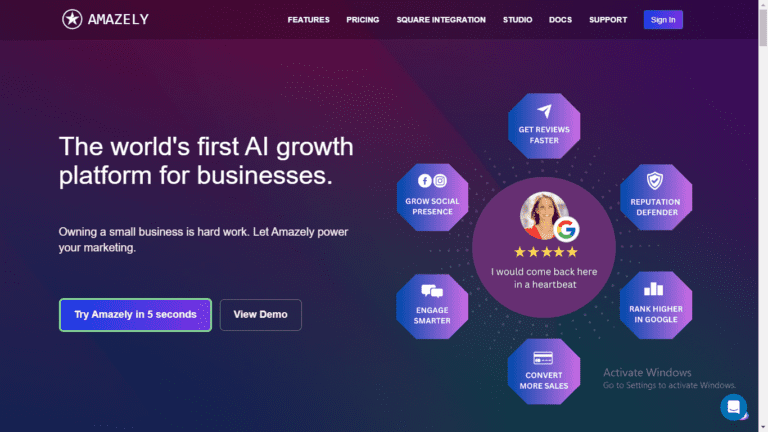 Amazely: AI Marketing Platform for Small Businesses to Grow Faster