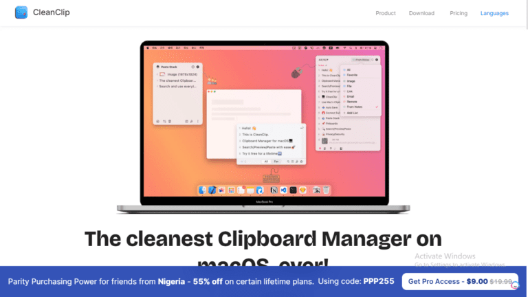CleanClip: The Cleanest Clipboard Manager for Mac Users