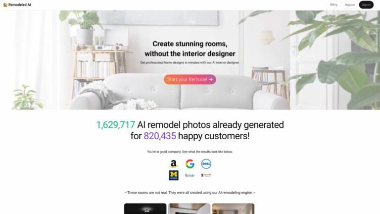Remodeled AI: Free AI Interior Designer for Creating Stunning Room Designs